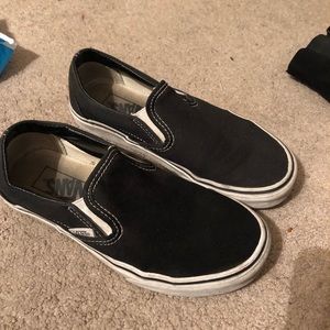 Black Vans Slip ons